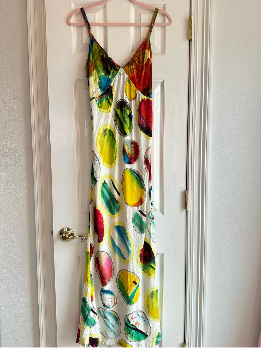 Jams World Chianti Multi Color Maxi Slip Dress Size Medium